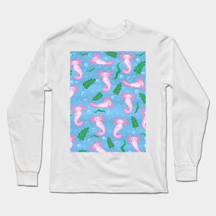 Axolotl pattern Long Sleeve T-Shirt